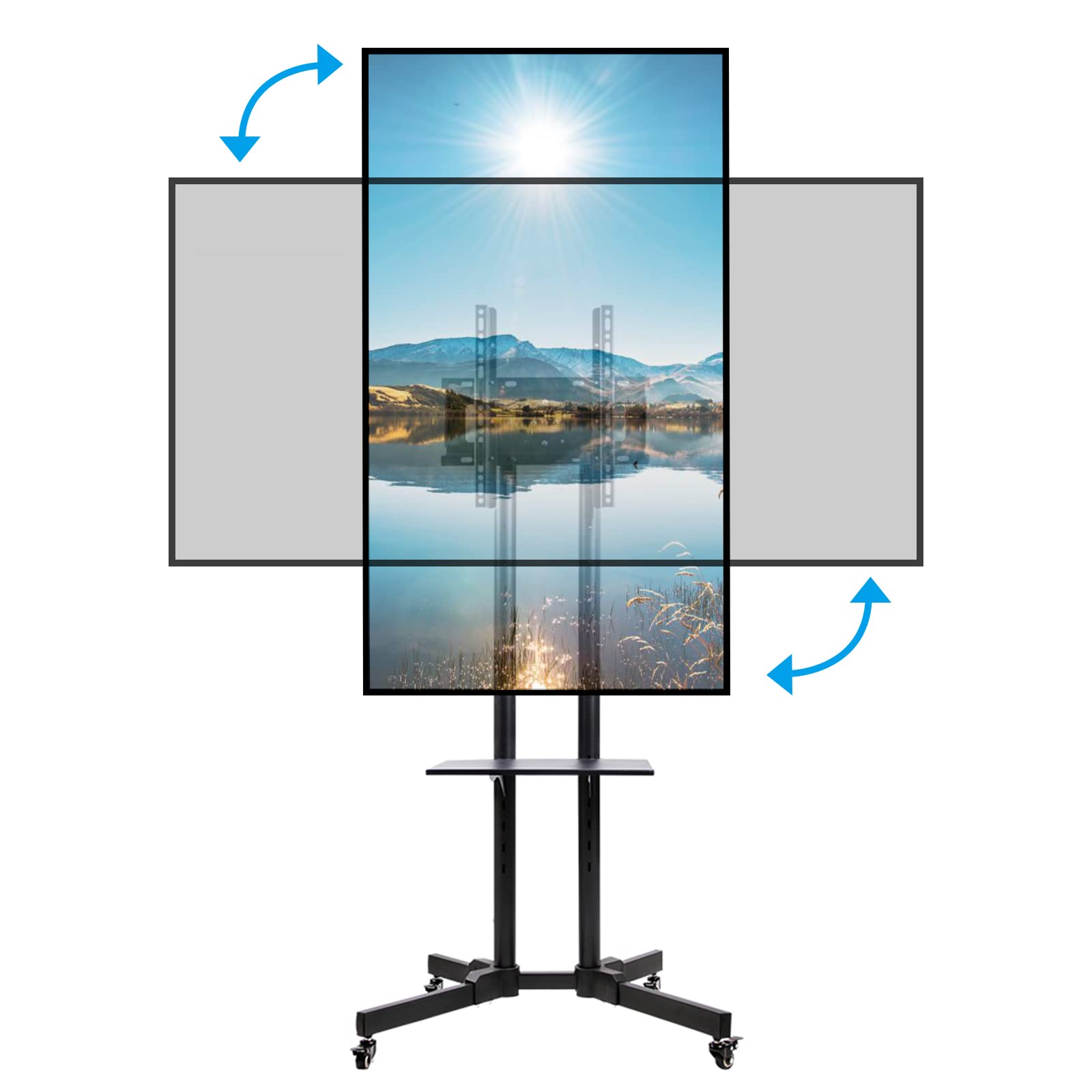 TV monitor stand - Rotate vertical & horizontal – SPEEDSMOUNT