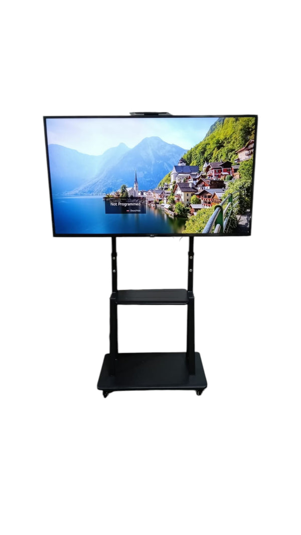 (1700B) 32-58 inch protable TV stand SPEEDSMOUNT mobile cart height adjustable