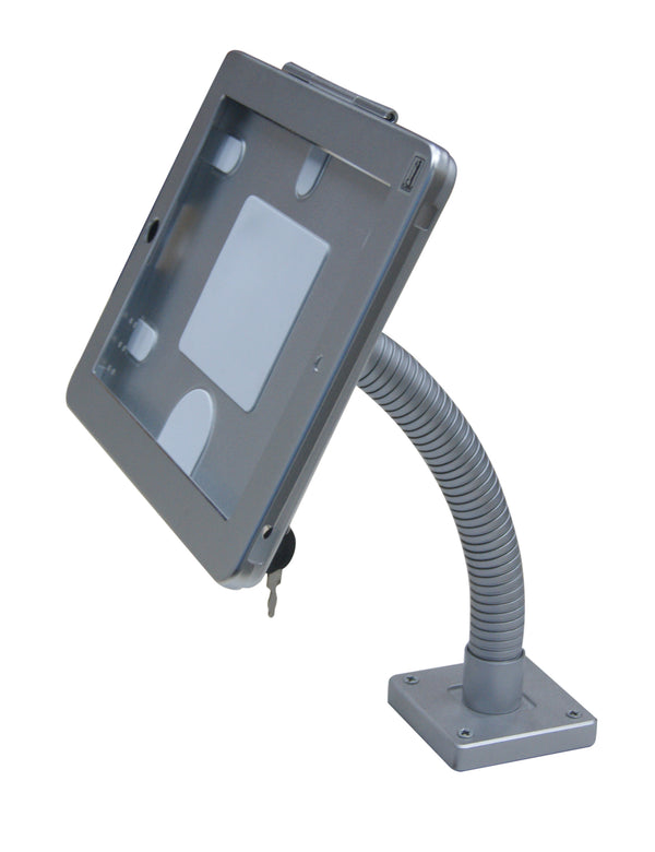 (24007) IPAD Table Flexible Gooseneck Stand Wall Mount (screw in type) SPEEDSMOUNT anti theft key lock