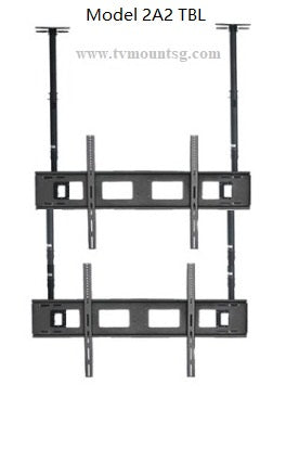 (1A2TB/2A2TB) Customization dual TV bracket SPEEDSMOUNT ceiling wall mount
