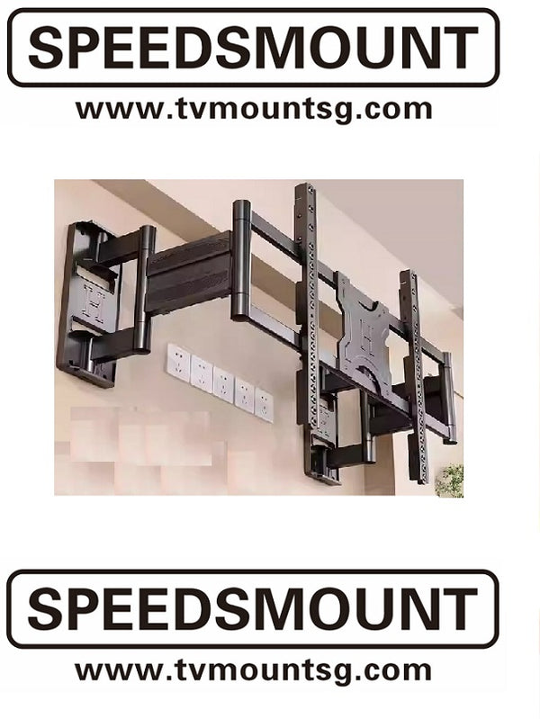 (GB130) 86-150 inch TV bracket 8 arms 420KG max loading SPEEDSMOUNT  double arm super slim