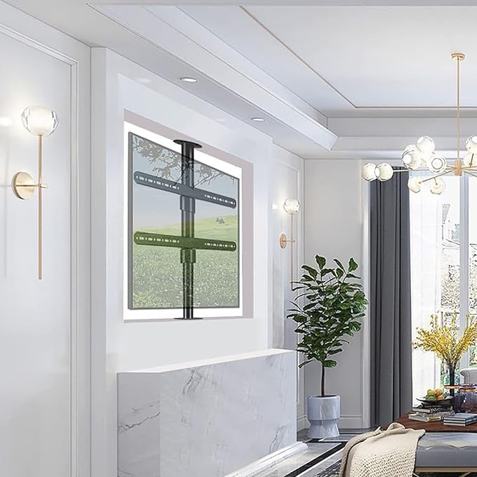 (H2950) LCD/LED TV 360 Degree Rotating Frame Floor Stand Partition Wal ...