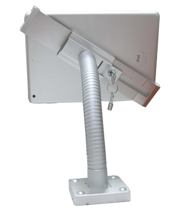 (24007Q/24007QP) Tablet Tabletop Wall Flexible Gooseneck Stand SPEEDSMOUNT anti theft key with lock