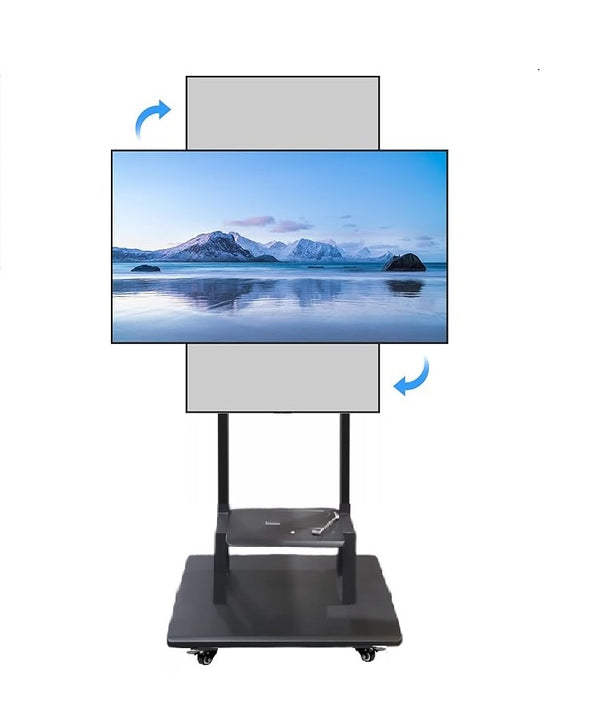 (XZ75)55-75inch rotate TV stand SPEEDSMOUNT monitor Mobile Cart vertical horizontal portrait  landscape  installation