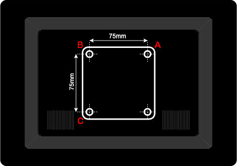 Measure your TV VESA